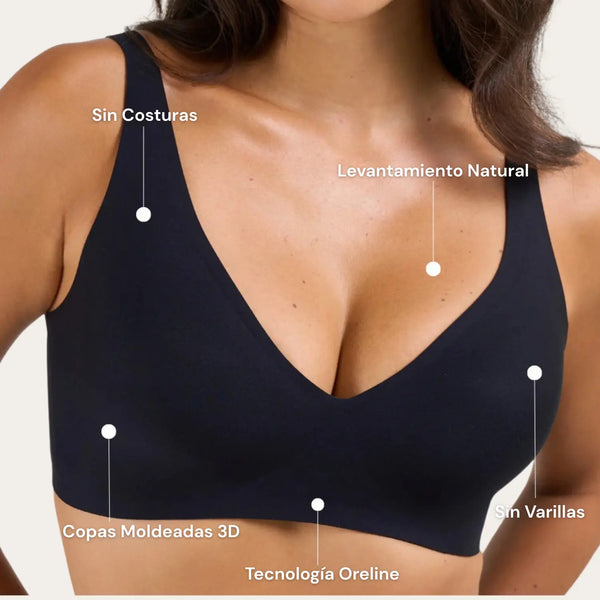 El Jelly-Lift™ Viral —Sujetador Escote V Sin Aros (Comodidad y Sujeción para Mujer)